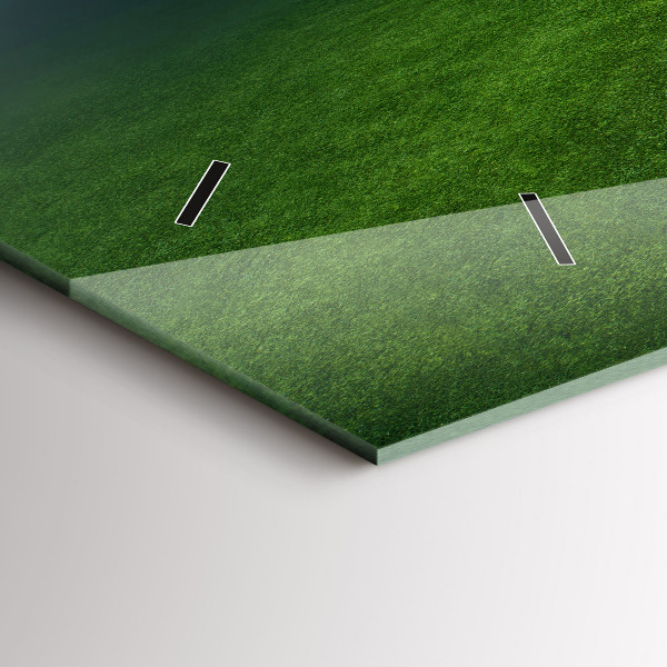 Horizontal wall clock Football pitch