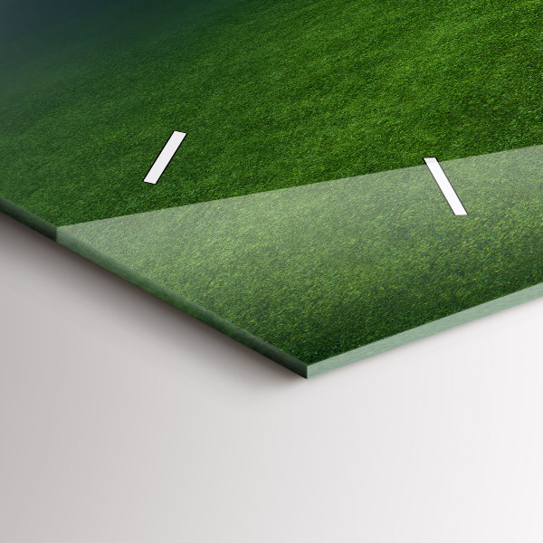 Horizontal wall clock Football pitch