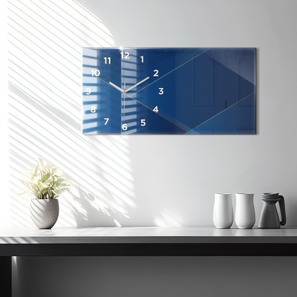 Horizontal wall clock Decorative abstraction