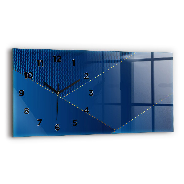 Horizontal wall clock Decorative abstraction