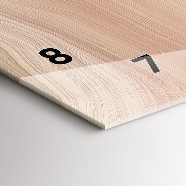 Horizontal wall clock Wave abstraction