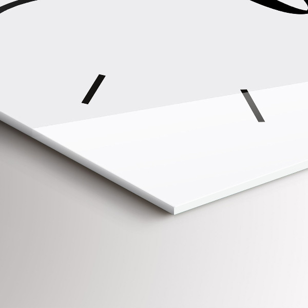 Horizontal wall clock The inscription family