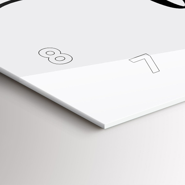 Horizontal wall clock The inscription family