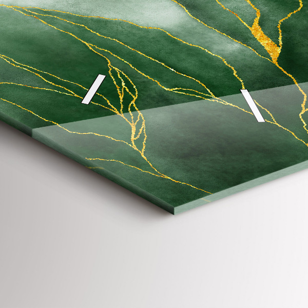 Horizontal wall clock Abstraction leaves