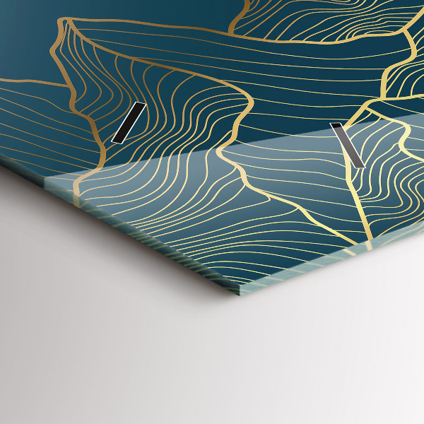 Horizontal wall clock Sketch of the mountains