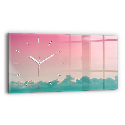 Horizontal wall clock Gradient sky