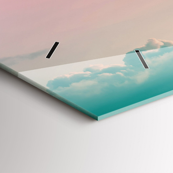 Horizontal wall clock Gradient sky
