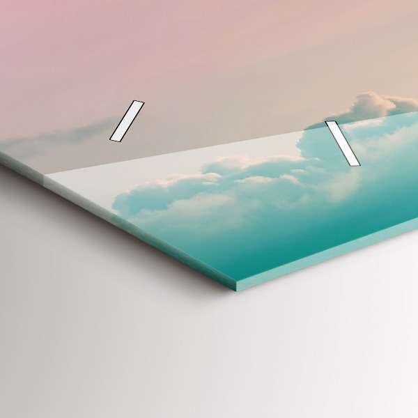 Horizontal wall clock Gradient sky