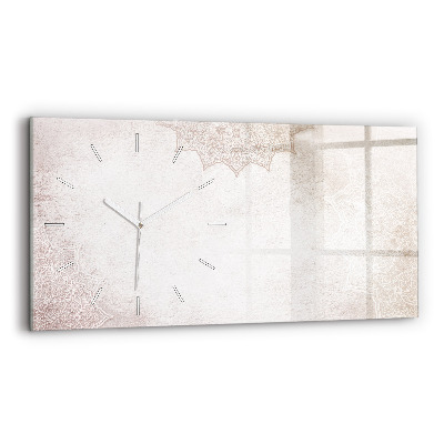 Horizontal wall clock Decorative pattern