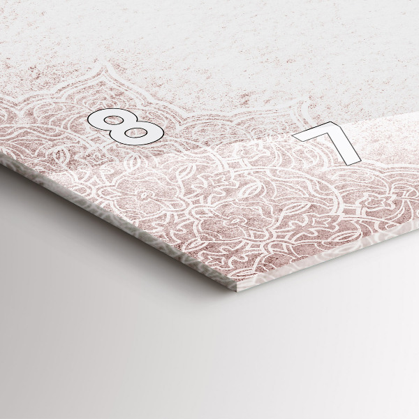 Horizontal wall clock Decorative pattern