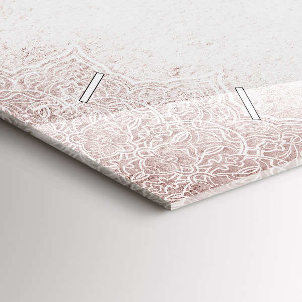 Horizontal wall clock Decorative pattern