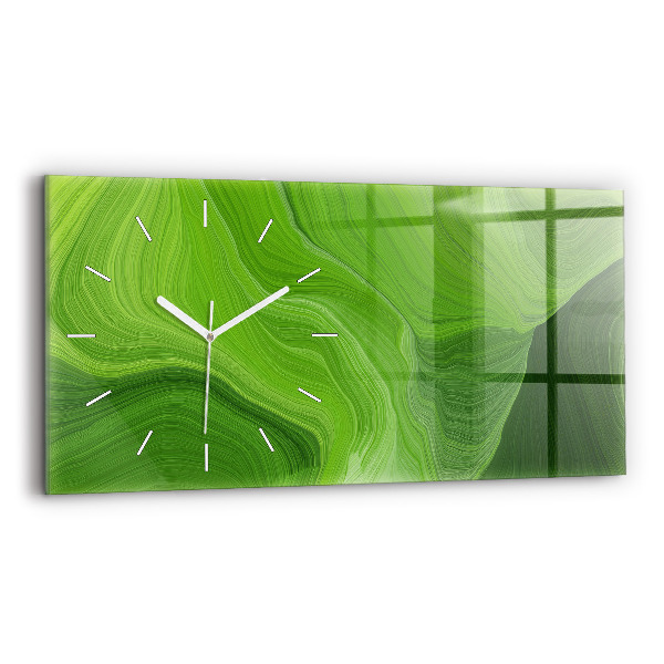Horizontal wall clock Modern waves