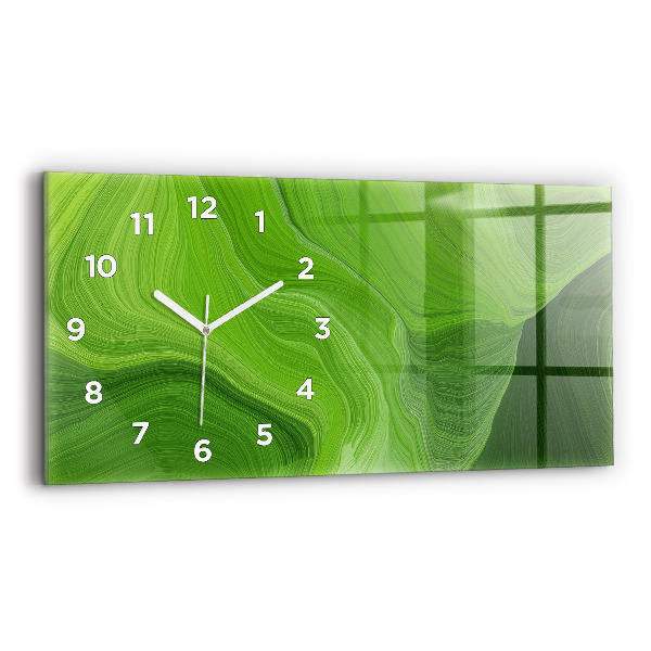 Horizontal wall clock Modern waves