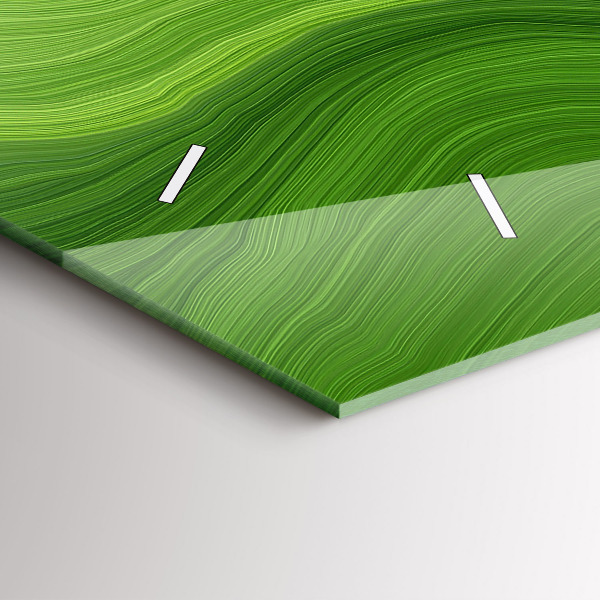 Horizontal wall clock Modern waves