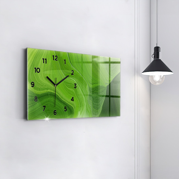 Horizontal wall clock Modern waves
