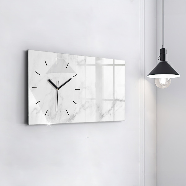 Horizontal wall clock Marble