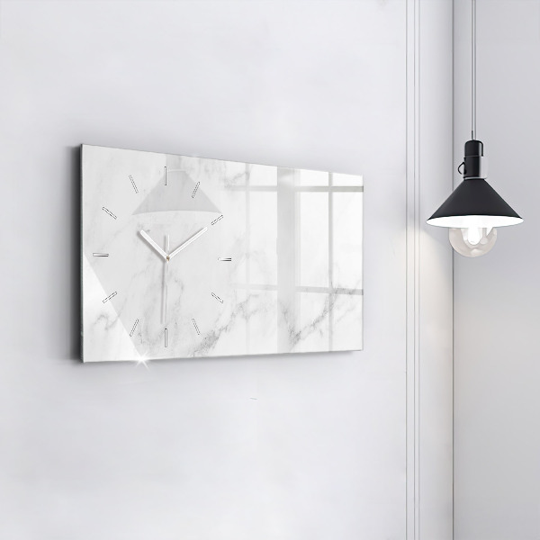 Horizontal wall clock Marble