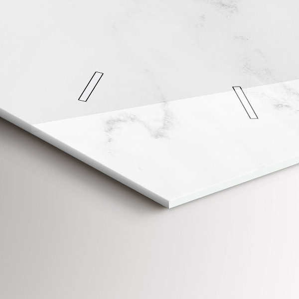 Horizontal wall clock Marble