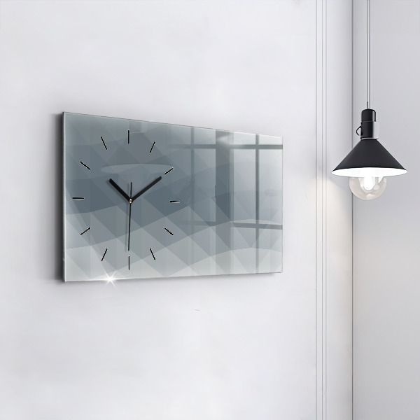 Horizontal wall clock Wave abstraction