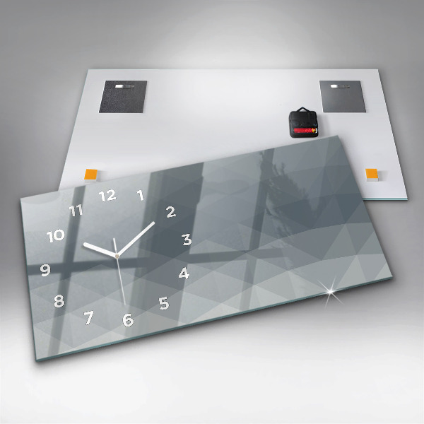 Horizontal wall clock Wave abstraction