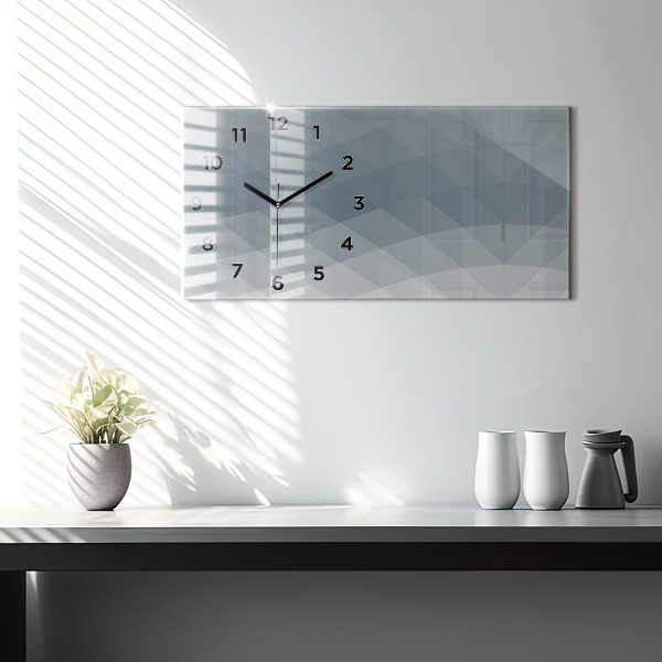 Horizontal wall clock Wave abstraction