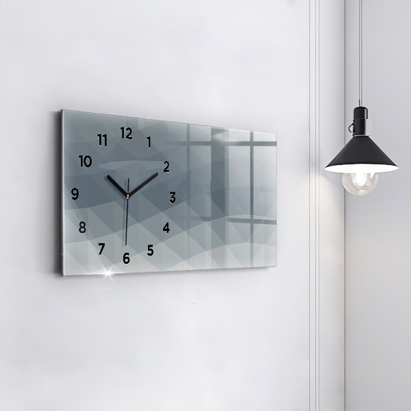 Horizontal wall clock Wave abstraction
