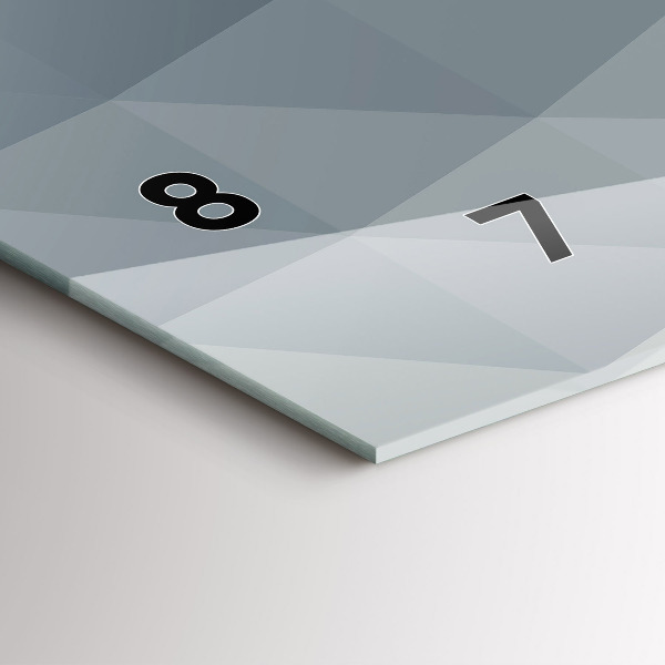 Horizontal wall clock Wave abstraction