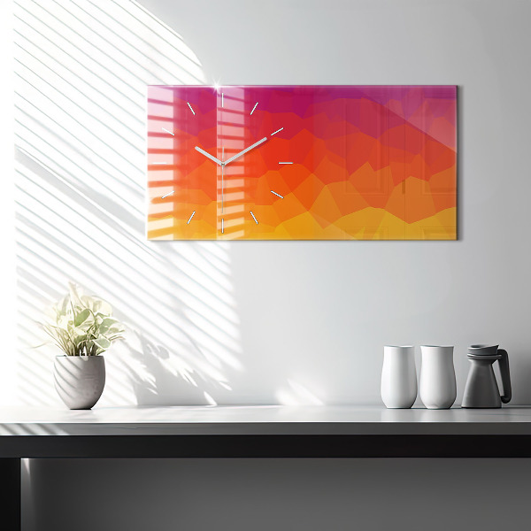 Horizontal wall clock Sunrise