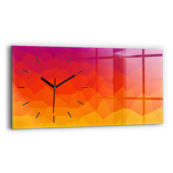 Horizontal wall clock Sunrise