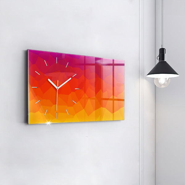 Horizontal wall clock Sunrise