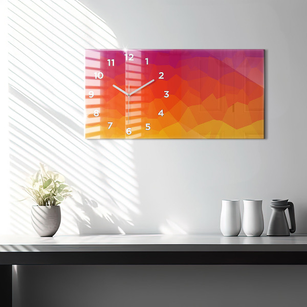 Horizontal wall clock Sunrise