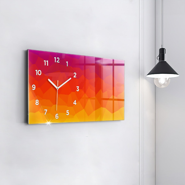 Horizontal wall clock Sunrise