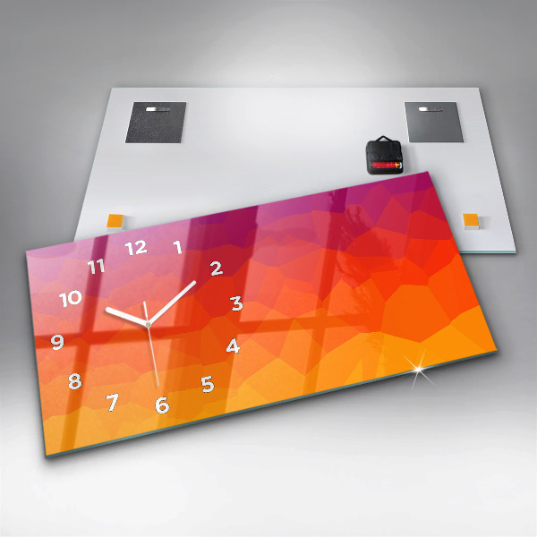 Horizontal wall clock Sunrise