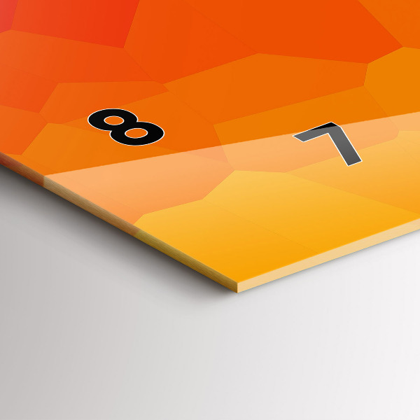 Horizontal wall clock Sunrise