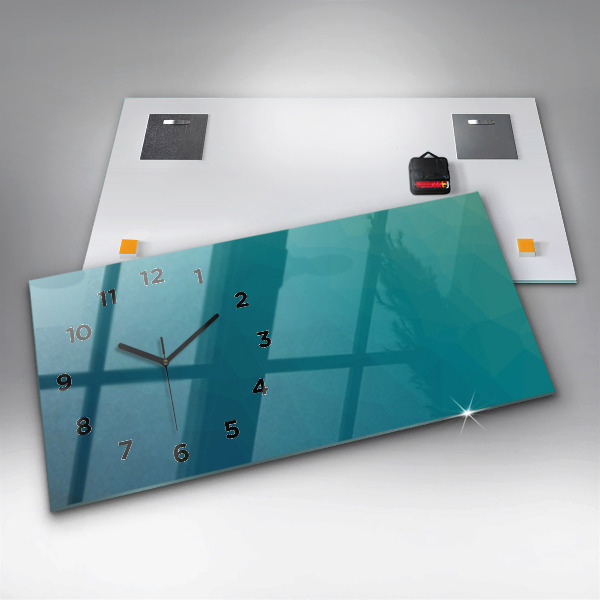 Horizontal wall clock Sea abstraction