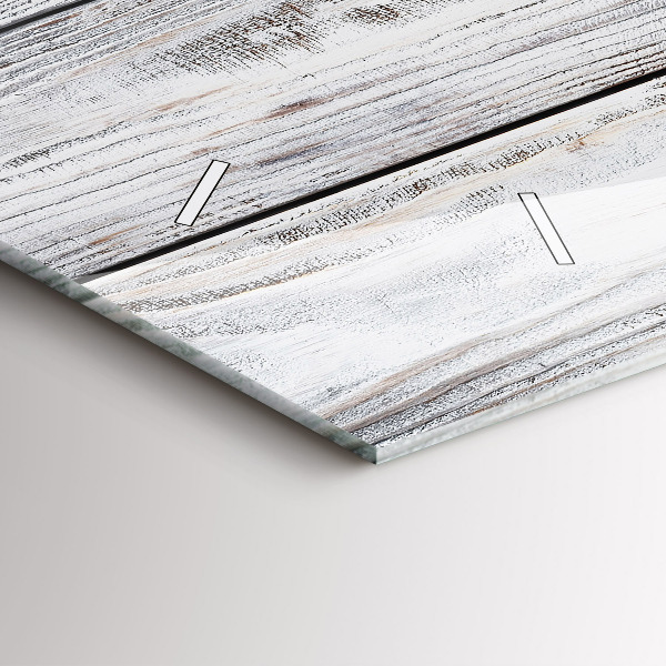 Horizontal wall clock Painted boards