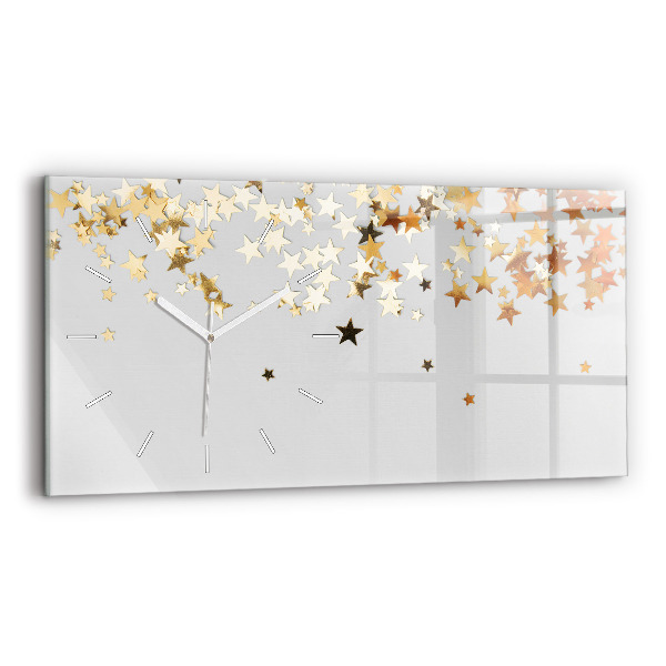 Horizontal wall clock Stars