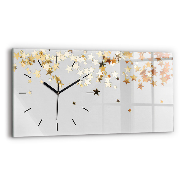 Horizontal wall clock Stars