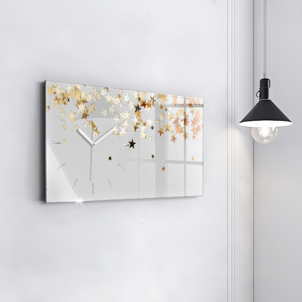 Horizontal wall clock Stars