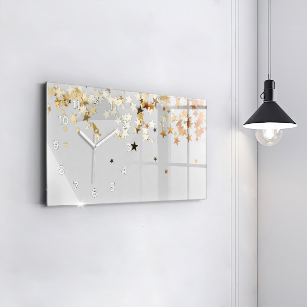Horizontal wall clock Stars