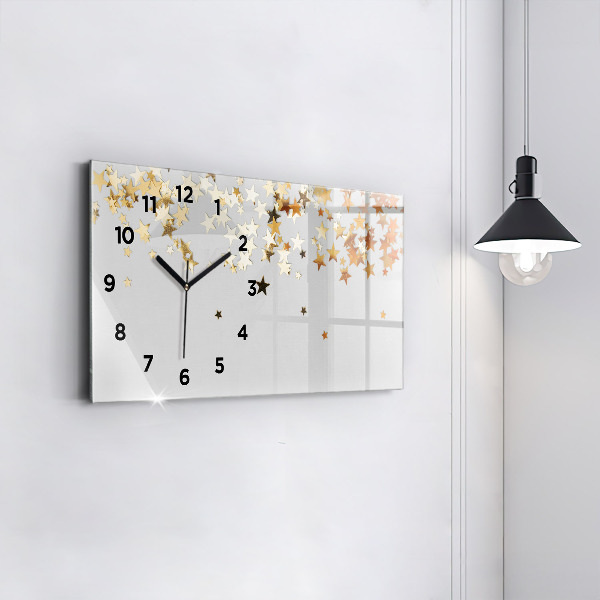 Horizontal wall clock Stars