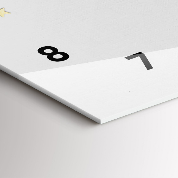 Horizontal wall clock Stars