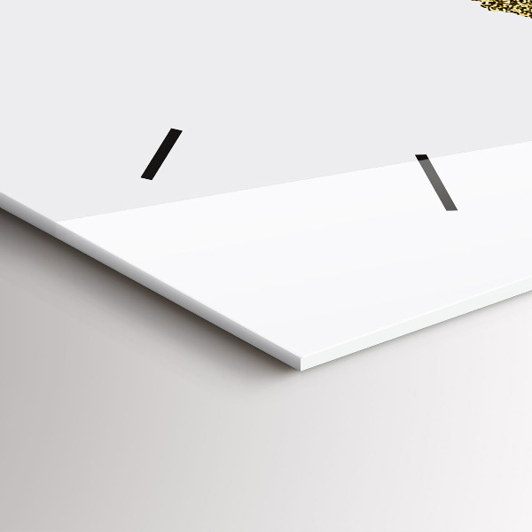 Horizontal wall clock World map