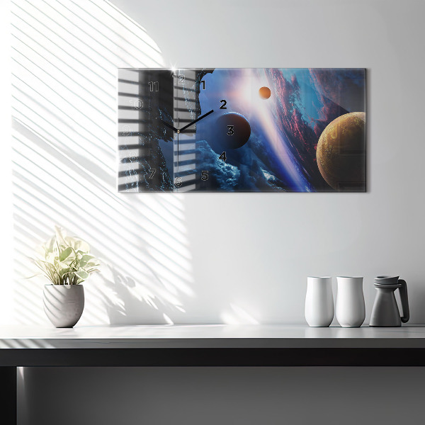Horizontal wall clock Great Galaxy