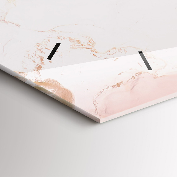 Horizontal wall clock Abstract painting