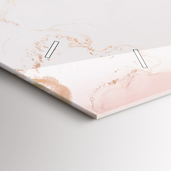 Horizontal wall clock Abstract painting