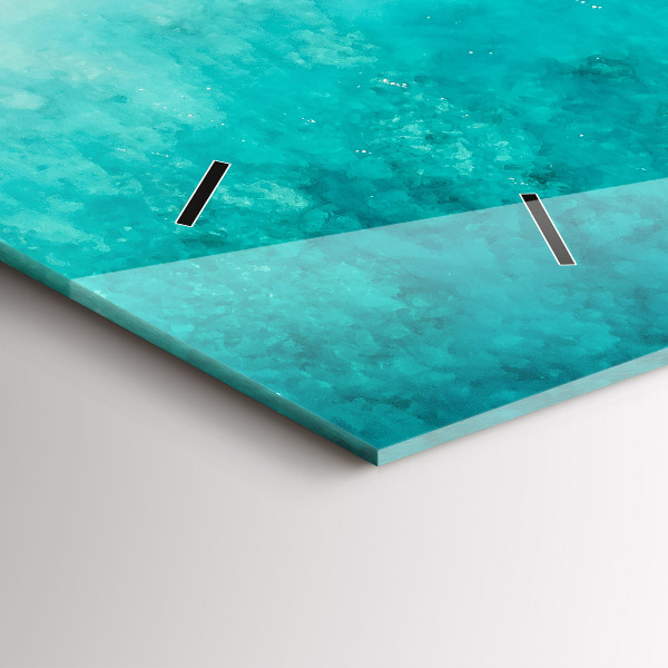 Horizontal wall clock Beach sea sand