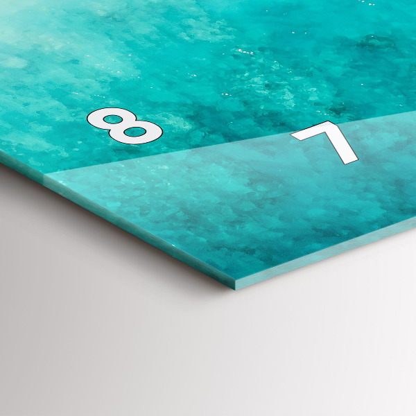 Horizontal wall clock Beach sea sand