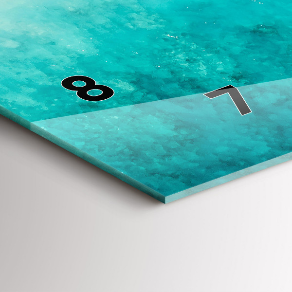 Horizontal wall clock Beach sea sand