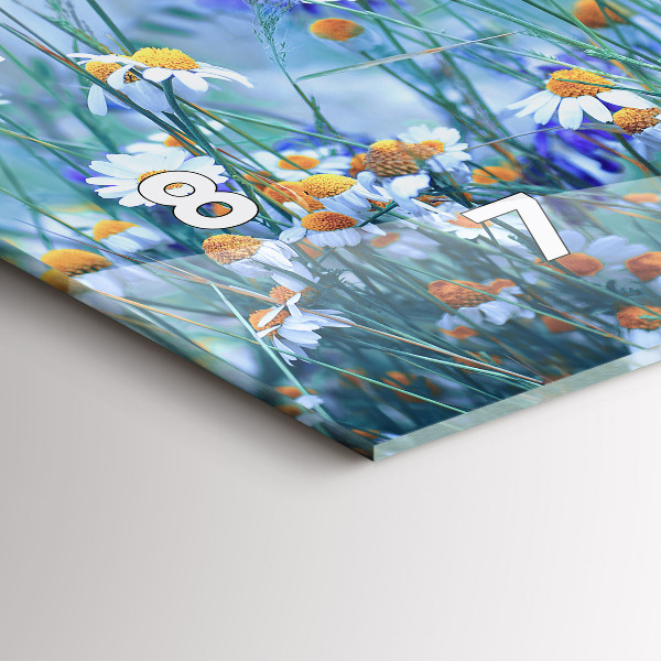 Horizontal wall clock Butterfly in the meadow